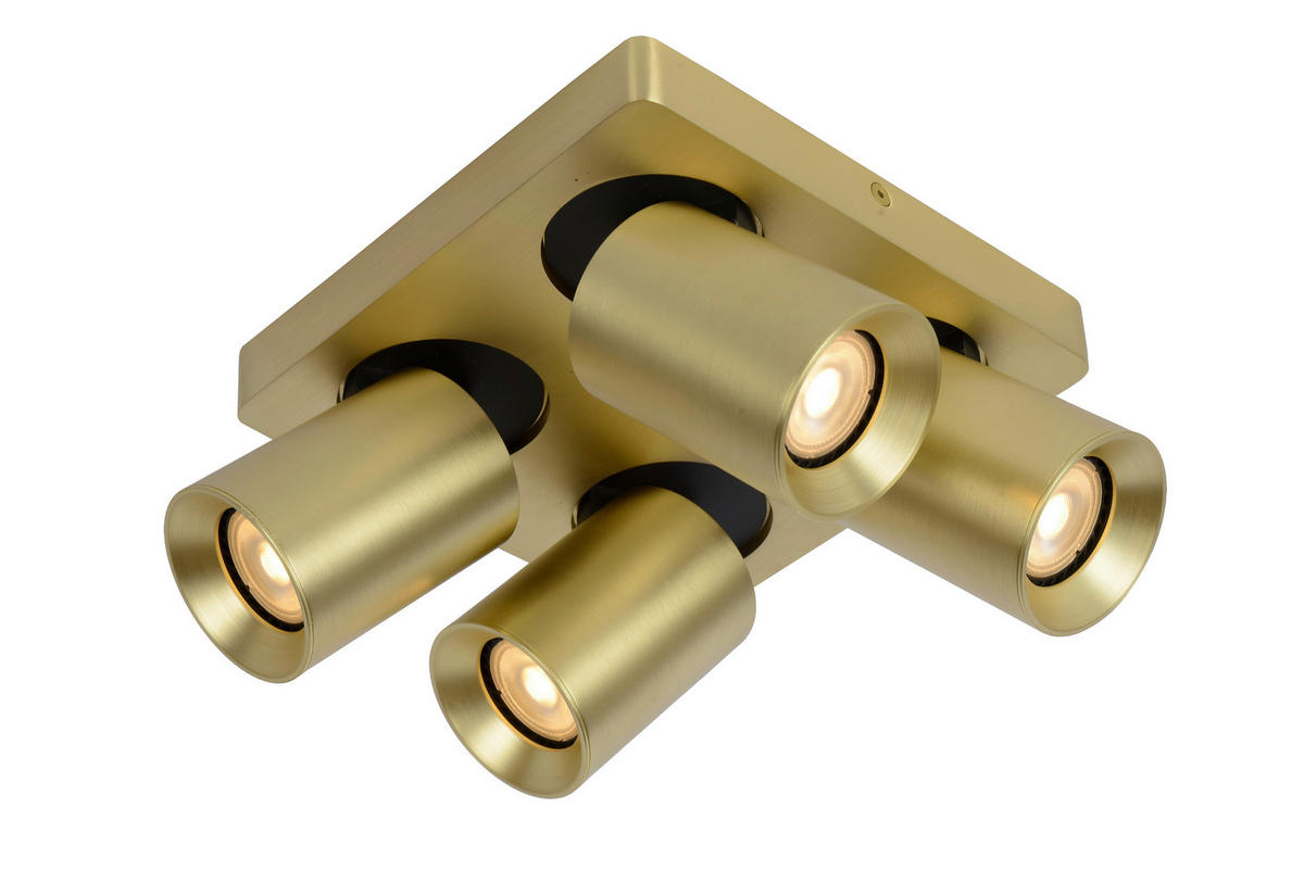 LED-STRAHLER 20/20/11.5 cm   - Messingfarben, KONVENTIONELL, Metall (20/20/11.5cm) - Lucide