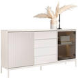 SIDEBOARD  153,6/83/38 cm 4 Schublade(n)  - Kaschmir, KONVENTIONELL, Glas/Holzwerkstoff (153,6/83/38cm) - Voleo