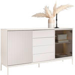 SIDEBOARD  153,6/83/38 cm 4 Schublade(n)  - Kaschmir, KONVENTIONELL, Glas/Holzwerkstoff (153,6/83/38cm) - Voleo