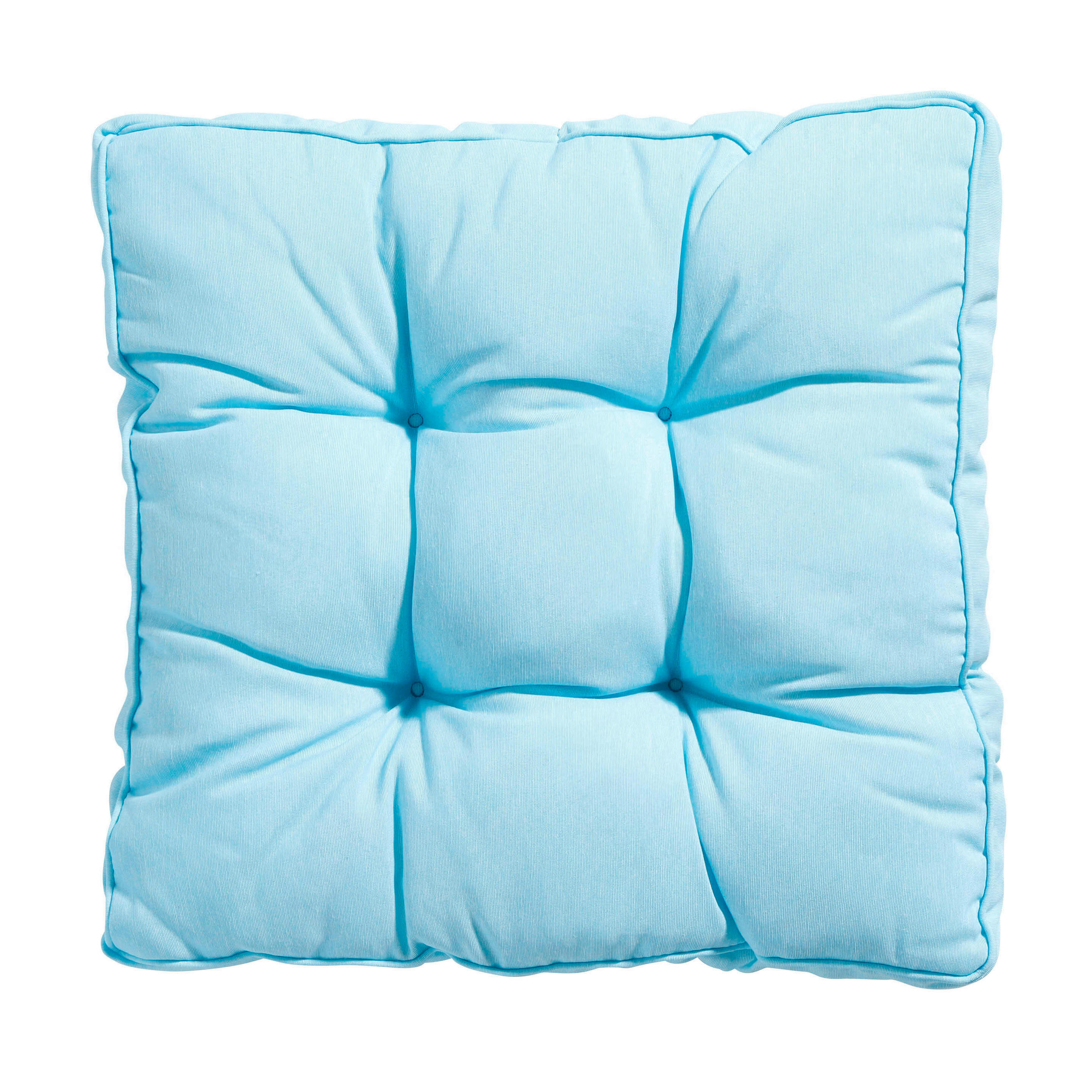 SITZKISSEN 47/47/8 cm    - Hellblau, Basics, Textil (47/47/8cm)