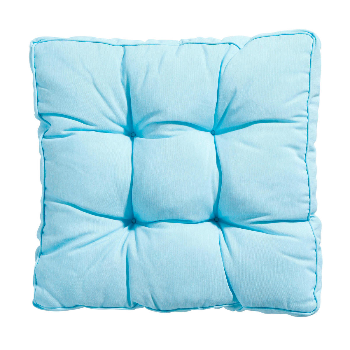 SITZKISSEN 47/47/8 cm    - Hellblau, Basics, Textil (47/47/8cm)