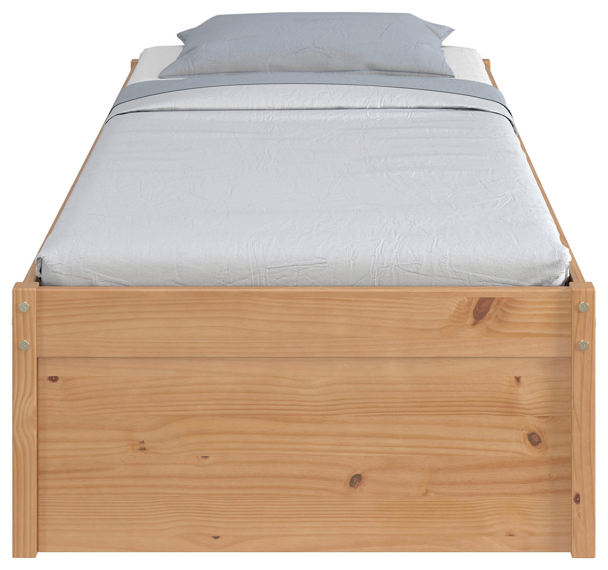 STAURAUMBETT 90/200 cm  in Naturfarben, Schwarz   - Schwarz/Naturfarben, Modern, Holz/Holzwerkstoff (90/200cm) - MID.YOU