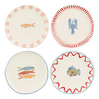 TANJUR ZA DORUČAK    21/2.5 cm           - pink/plava, Basics, keramika (21/2.5cm)