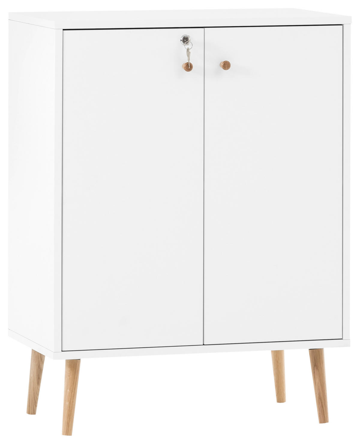 AKTENSCHRANK 65,2/86,5/39 cm  - Weiß, MODERN, Holzwerkstoff (65,2/86,5/39cm)