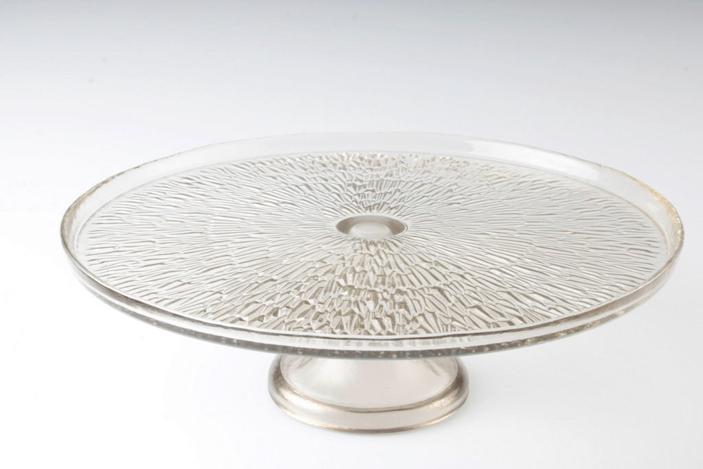 SERVIERPLATTE 28 cm  - Hellgrau, Design, Glas (28cm) - Novel