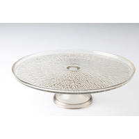 SERVIERPLATTE 28 cm  - Hellgrau, Design, Glas (28cm) - Novel