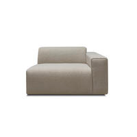 SOFFMODUL i teddy tyg beige  - beige/svart, Klassisk, metall/trä (124/70/96cm) - Niels Andersson