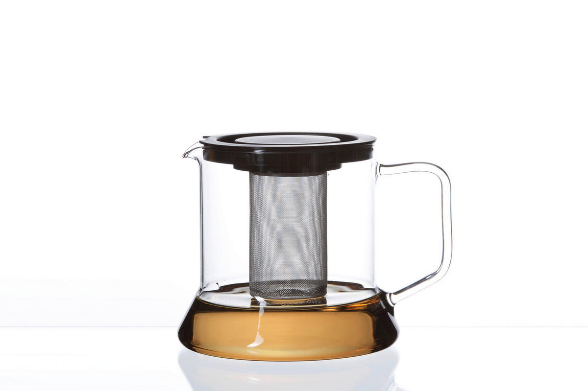 TEEKANNE 1,8 l  - Klar/Silberfarben, KONVENTIONELL, Glas/Metall (1,8l) - Novel
