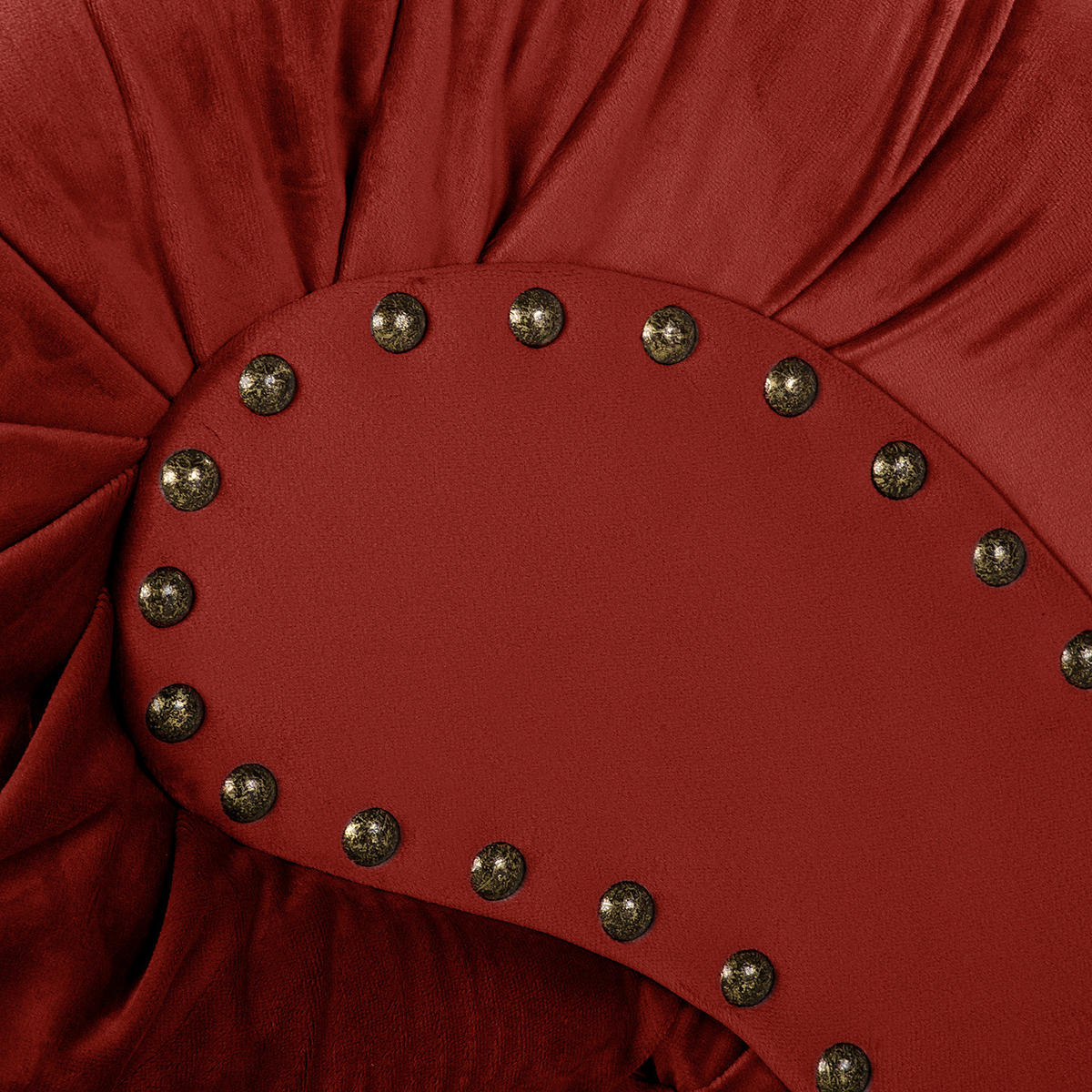 RÉCAMIERE Samt Bordeaux  - Bordeaux/Braun, Design, Holz/Textil (185/93/75cm) - Livetastic