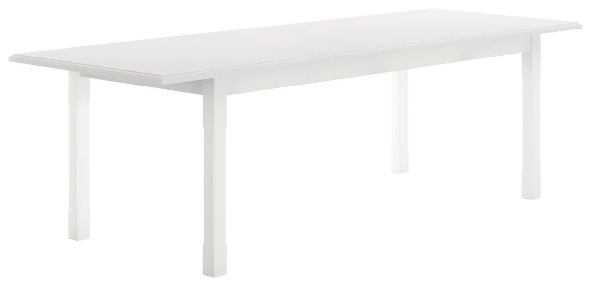 ESSTISCH Weiß rechteckig  ausziehbar  - Weiß, ROMANTIK / LANDHAUS, Holz/Holzwerkstoff (200/100/75cm) - Livetastic