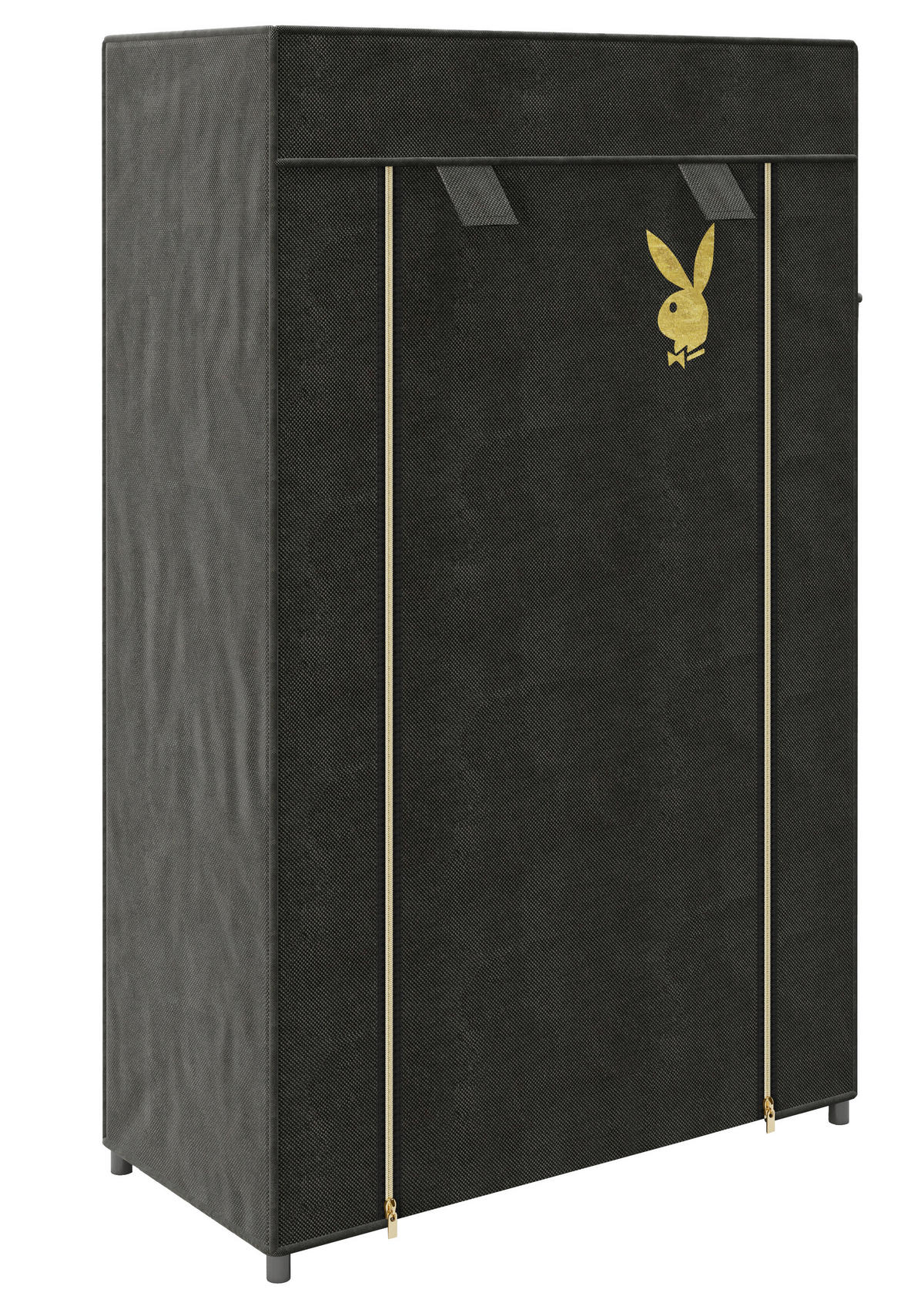 SCHUHSCHRANK PLAYBOY  in 58/90/28 cm  - Schwarz, Basics, Kunststoff/Textil (58/90/28cm) - Playboy
