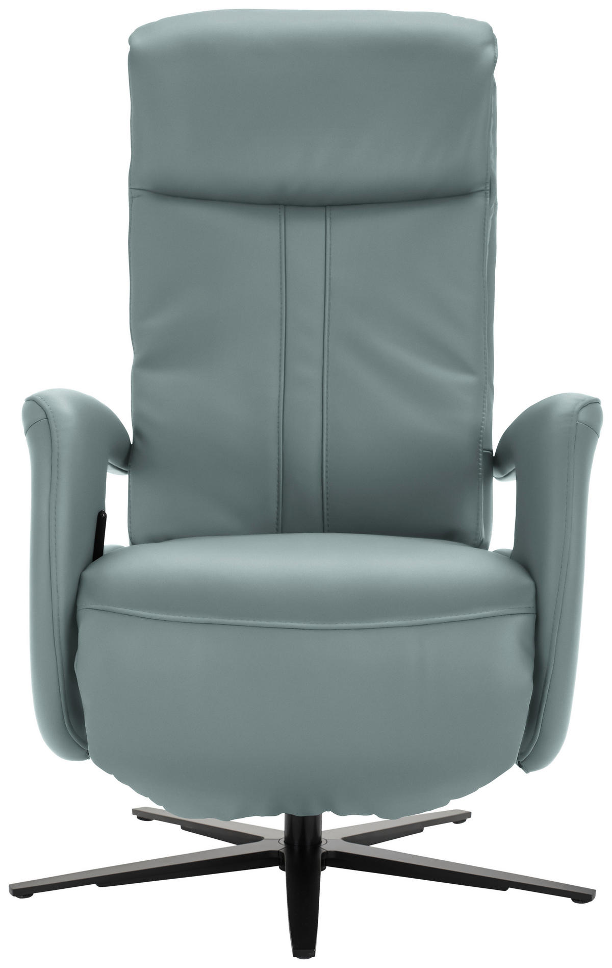 RELAXSESSEL in Leder Blau  - Blau/Schwarz, Design, Leder/Metall (71/112/83cm) - Dieter Knoll