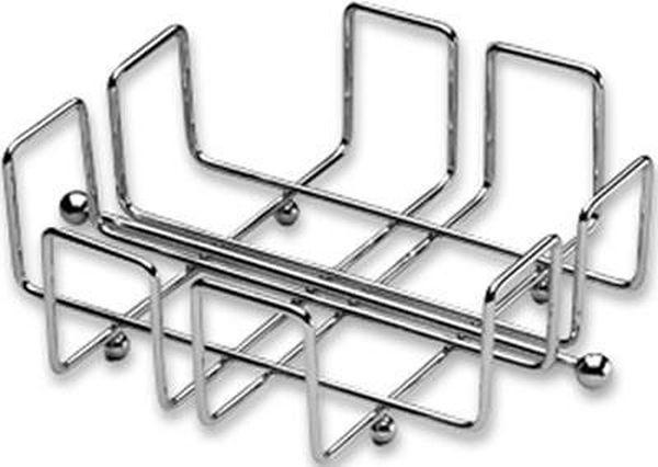 DRŽAČ SALVETA Lifestyle  - srebrne boje, Konvencionalno, metal (18,5/18,5cm) - Justinus