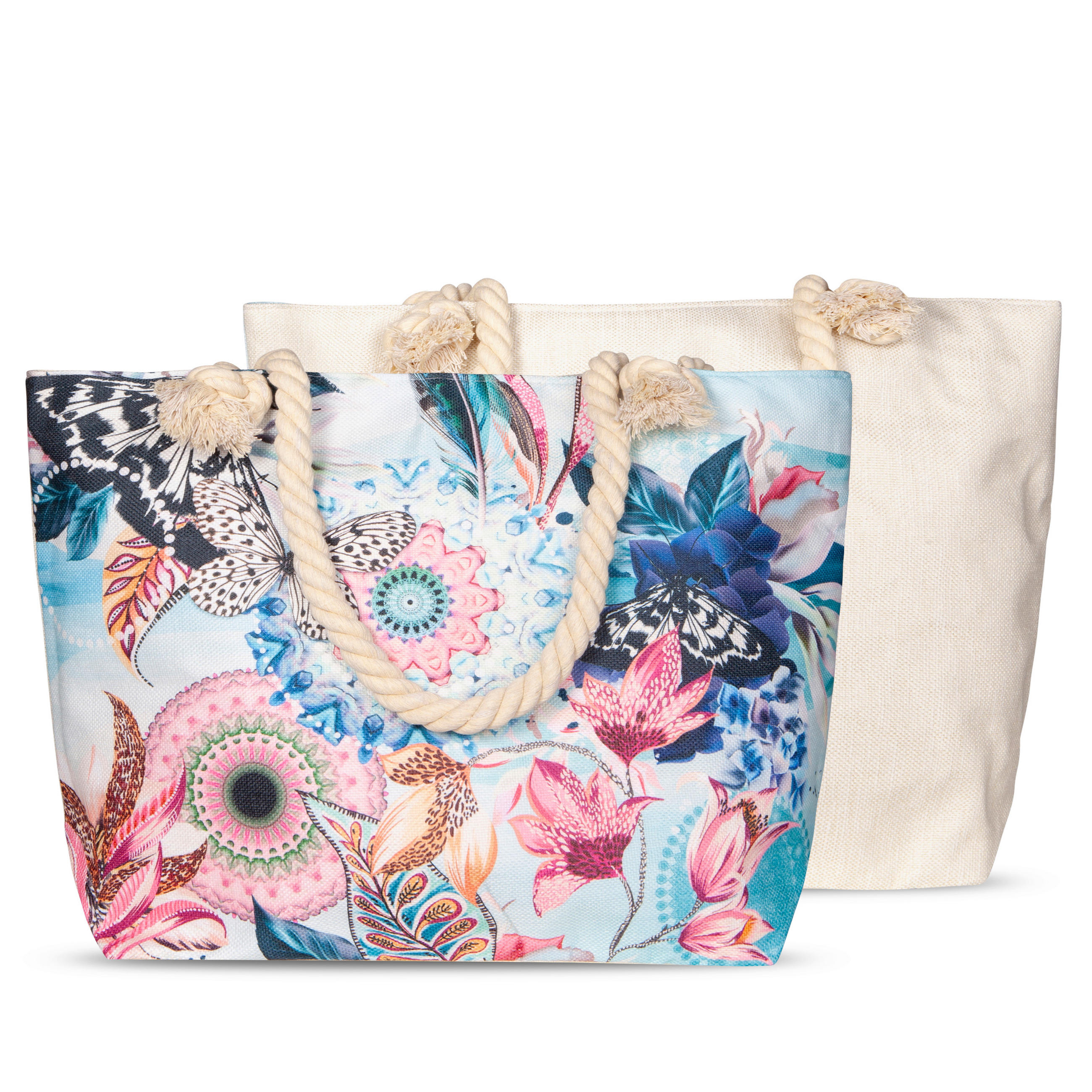 STRANDTASCHE - Multicolor, KONVENTIONELL, Textil (43/60cm)