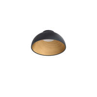 LED-DECKENLEUCHTE 50/24,5 cm  - Schwarz/Braun, Design, Metall (50/24,5cm)
