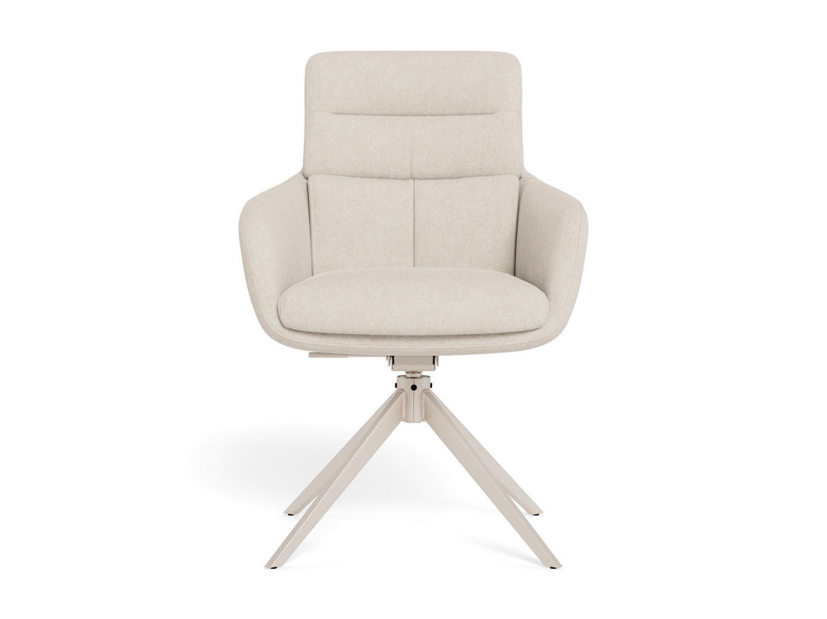 STOLICA SA RUKONASLONOM  siva, bež       - siva/bež, Trendi, metal/tekstil - Carryhome