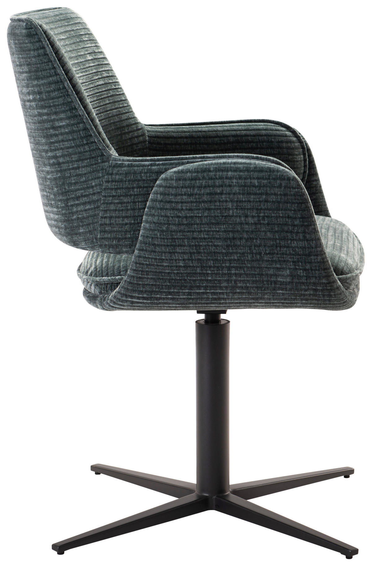 NASLANJAČ, kovina, tekstil modra  - modra/črna, Design, kovina/tekstil (60/84/59cm) - Emilio Belluti