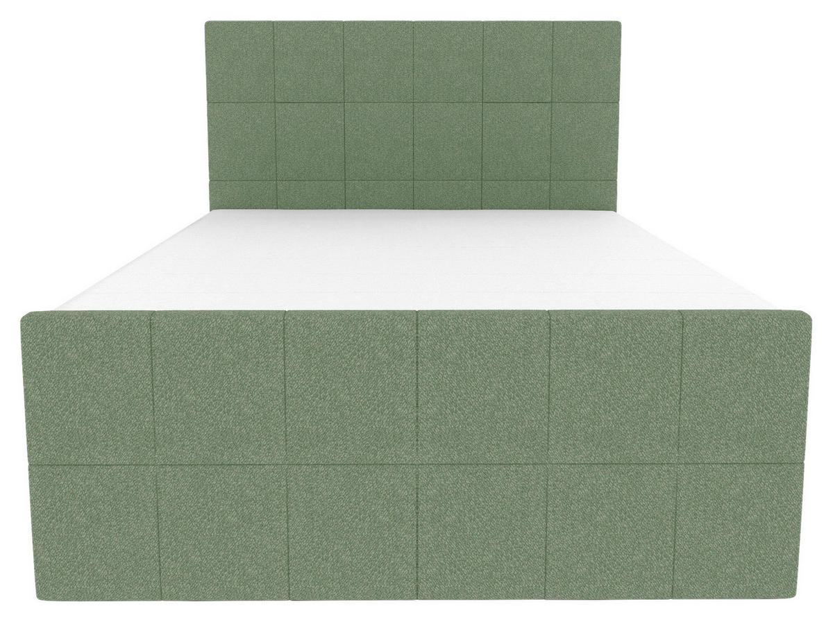 BOXBETT 140/200 cm  in Grün  - Grün, KONVENTIONELL, Kunststoff/Textil (140/200cm) - Boxxx