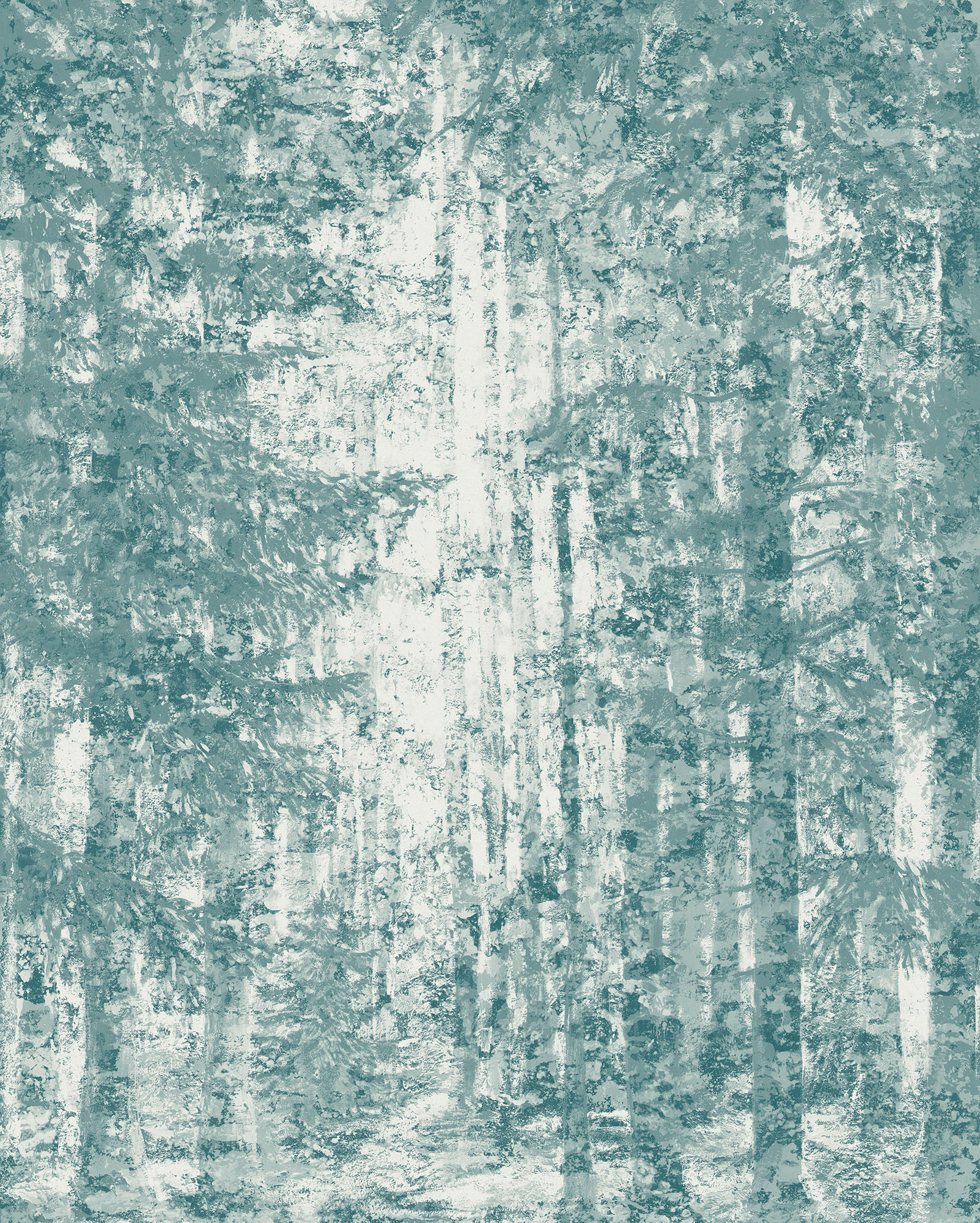 NON WOVEN-TAPET 200/250 cm  - vit/grön, Basics (200/250cm) - Komar