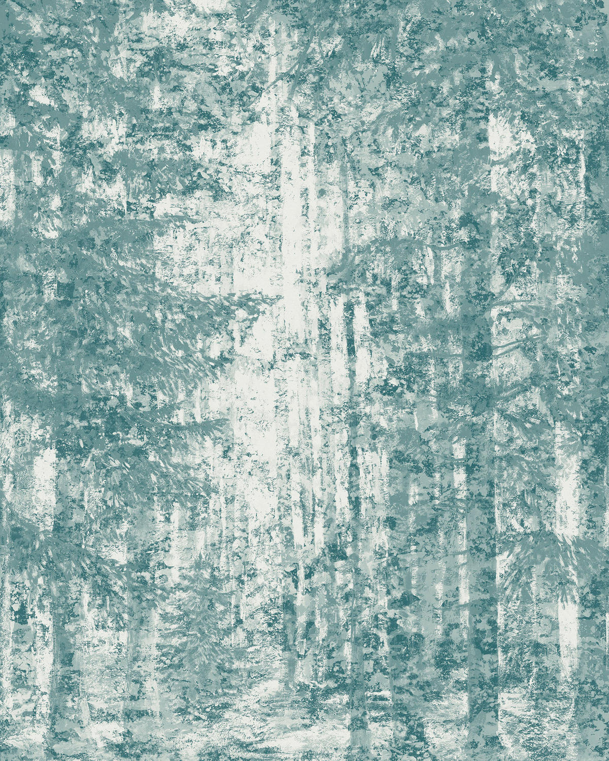 VLIESTAPETE - Weiß/Grün, Basics (200/250cm) - Komar