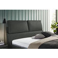 POLSTERBETT Matratze, Lattenrost Dunkelgrau 200/200 cm  - Hellbraun/Dunkelgrau, Design, Holz/Textil (200/200cm) - Johann Jakob