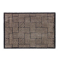 FUSSMATTE - Anthrazit/Beige, Design, Textil (67/100cm) - Schöner Wohnen Teppi