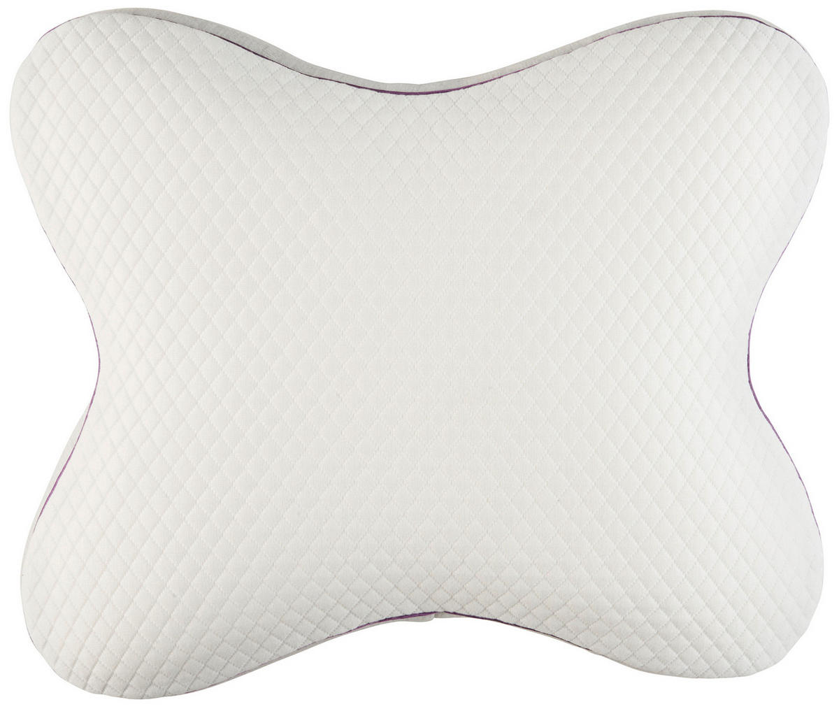 JASTUK ZA VRAT  55/46 cm       - siva/bela, Osnovno, tekstil (55/46cm) - Sleeptex