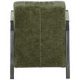 SESSEL Teddystoff Waldgrün    - Waldgrün/Schwarz, Design, Textil/Metall (65/83/80cm) - Ambia Home