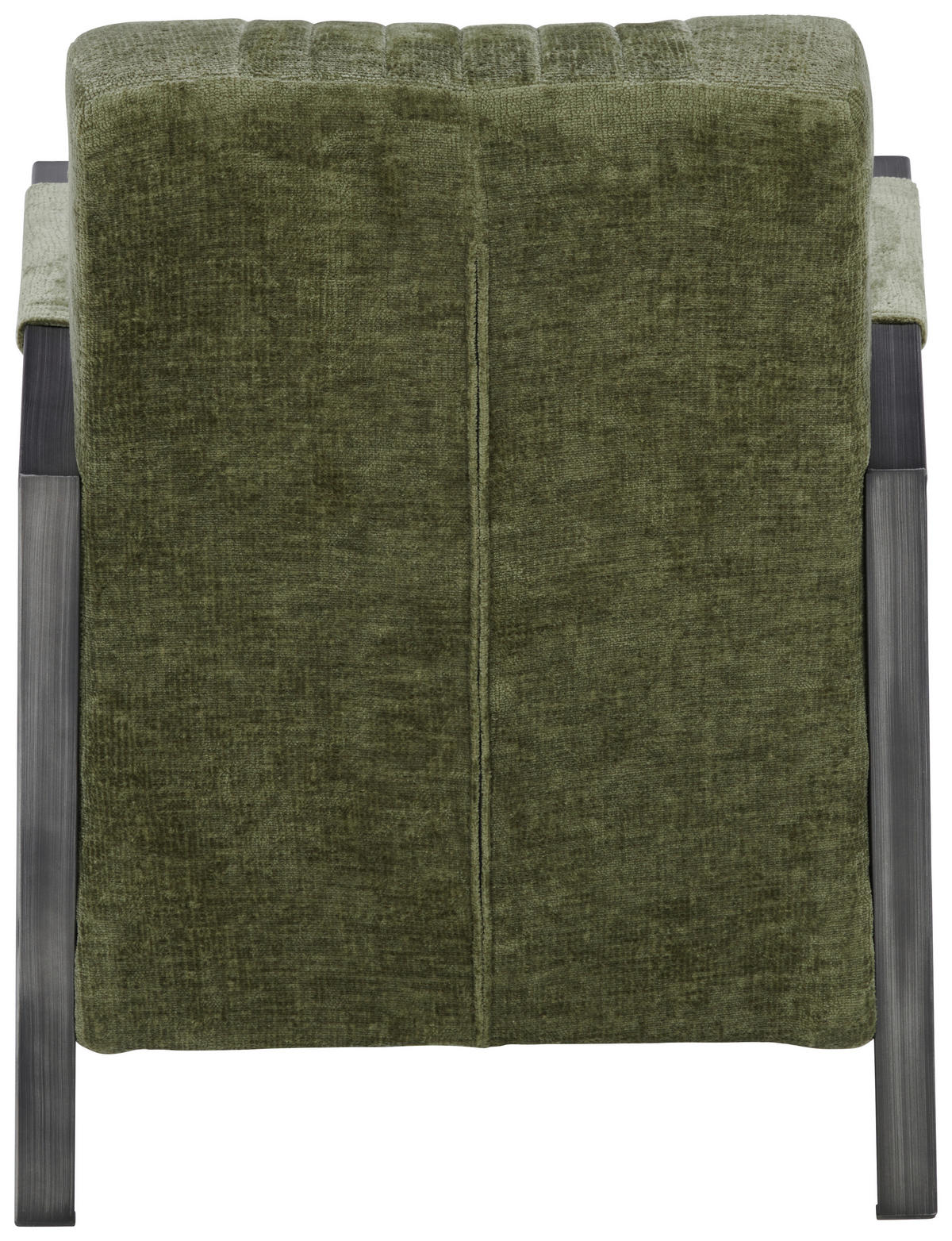 SESSEL Teddystoff Waldgrün    - Waldgrün/Schwarz, Design, Textil/Metall (65/83/80cm) - Ambia Home