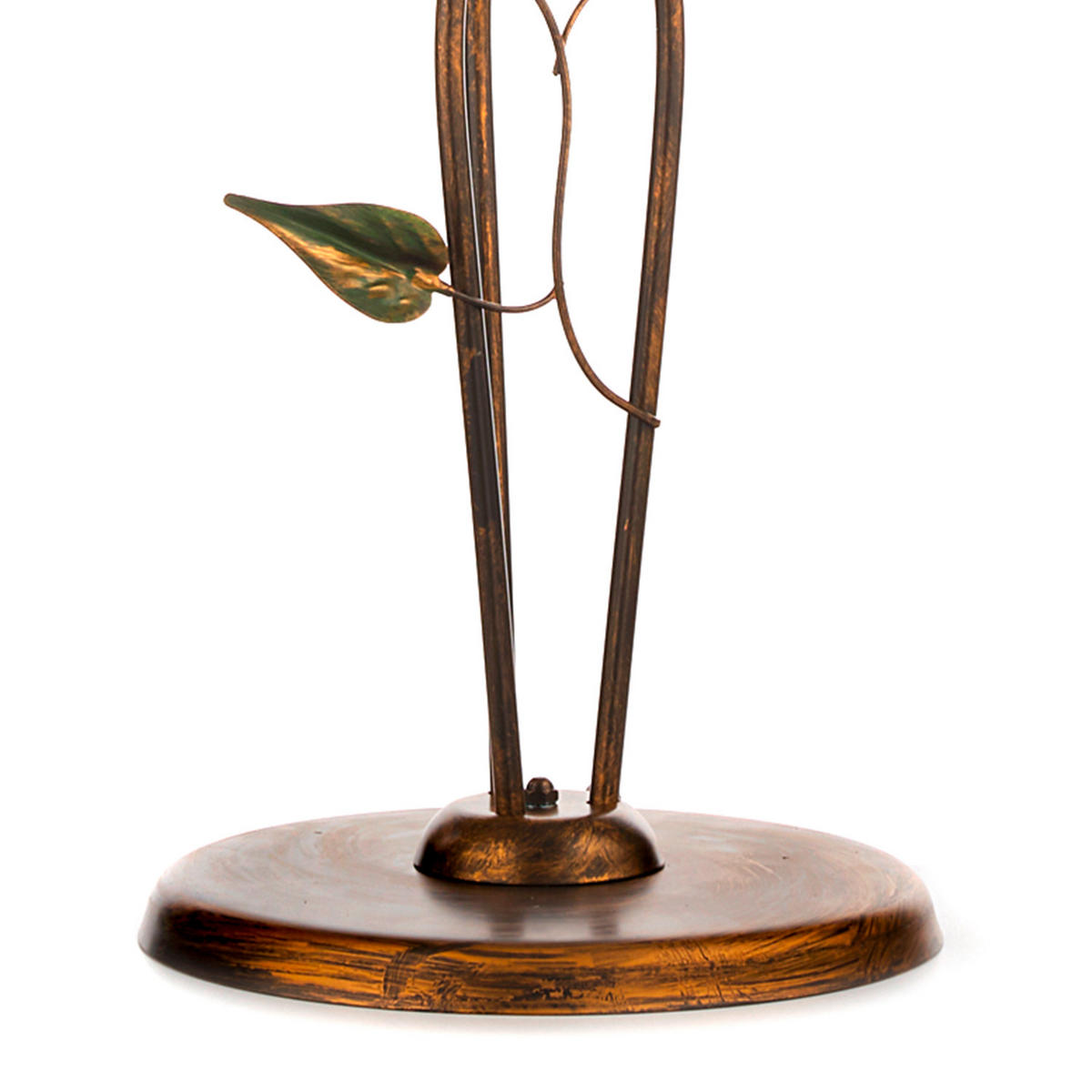 STEHLEUCHTE 55/175 cm    - Bronzefarben/Olivgrün, Natur, Glas/Metall (55/175cm)