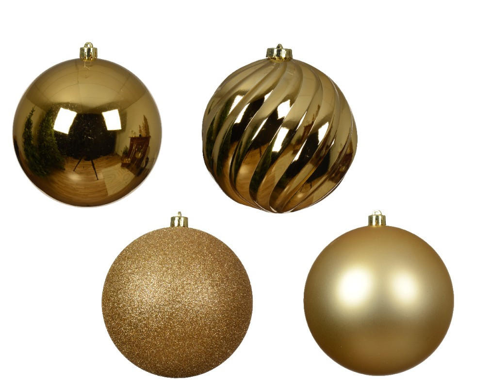 CHRISTBAUMKUGEL-SET  - Basics (14,00/14,00/14,00cm) - X-Mas