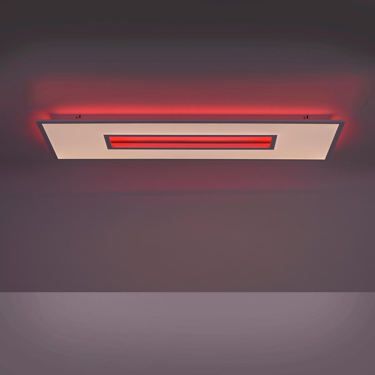 LED-DECKENLEUCHTE Recess 120/40/5 cm   - Weiß, Design, Metall (120/40/5cm)