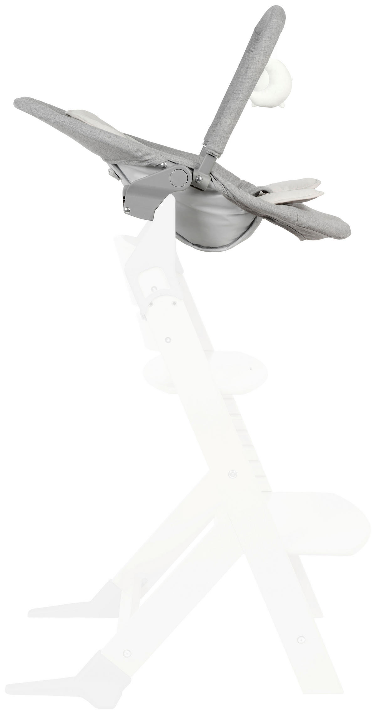 SCHAUKELWIPPE Grau   - Grau, Basics, Kunststoff/Textil (66/45/48-58cm) - My Baby Lou