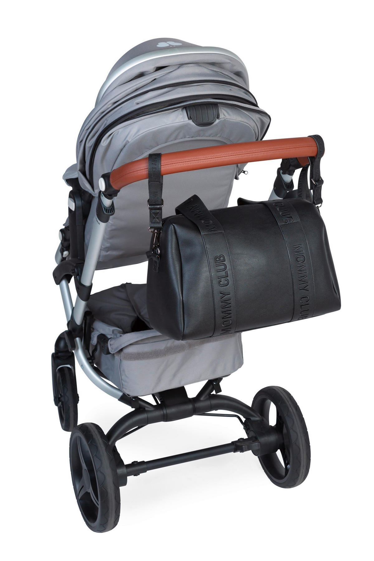 WICKELTASCHE Mommy Club Vegan Leder Schwarz  - Schwarz, KONVENTIONELL, Kunststoff (38/21/27cm) - Childhome