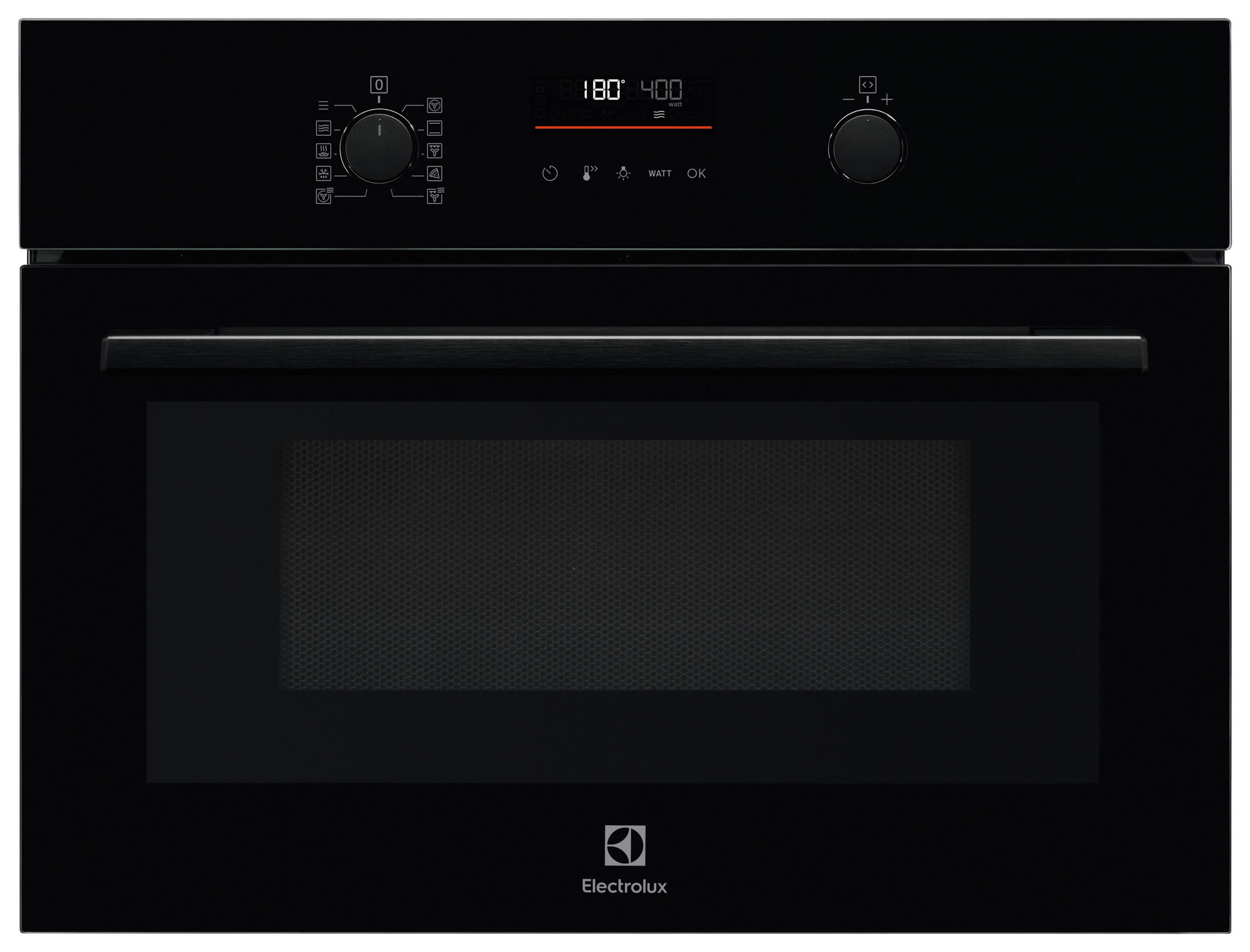 KOMPAKTBACKOFEN EVL6E46Z  - Schwarz, Basics, Glas/Metall (59,5/45,5/56,7cm) - Electrolux