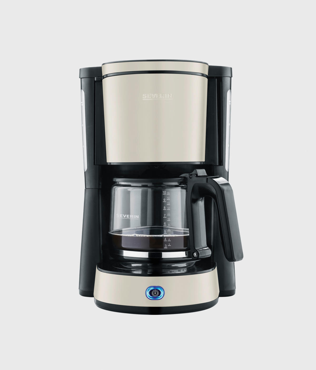 FILTERKAFFEEMASCHINE  - Beigebraun, Basics, Kunststoff/Metall (27,0/33,8/23,5cm) - Severin