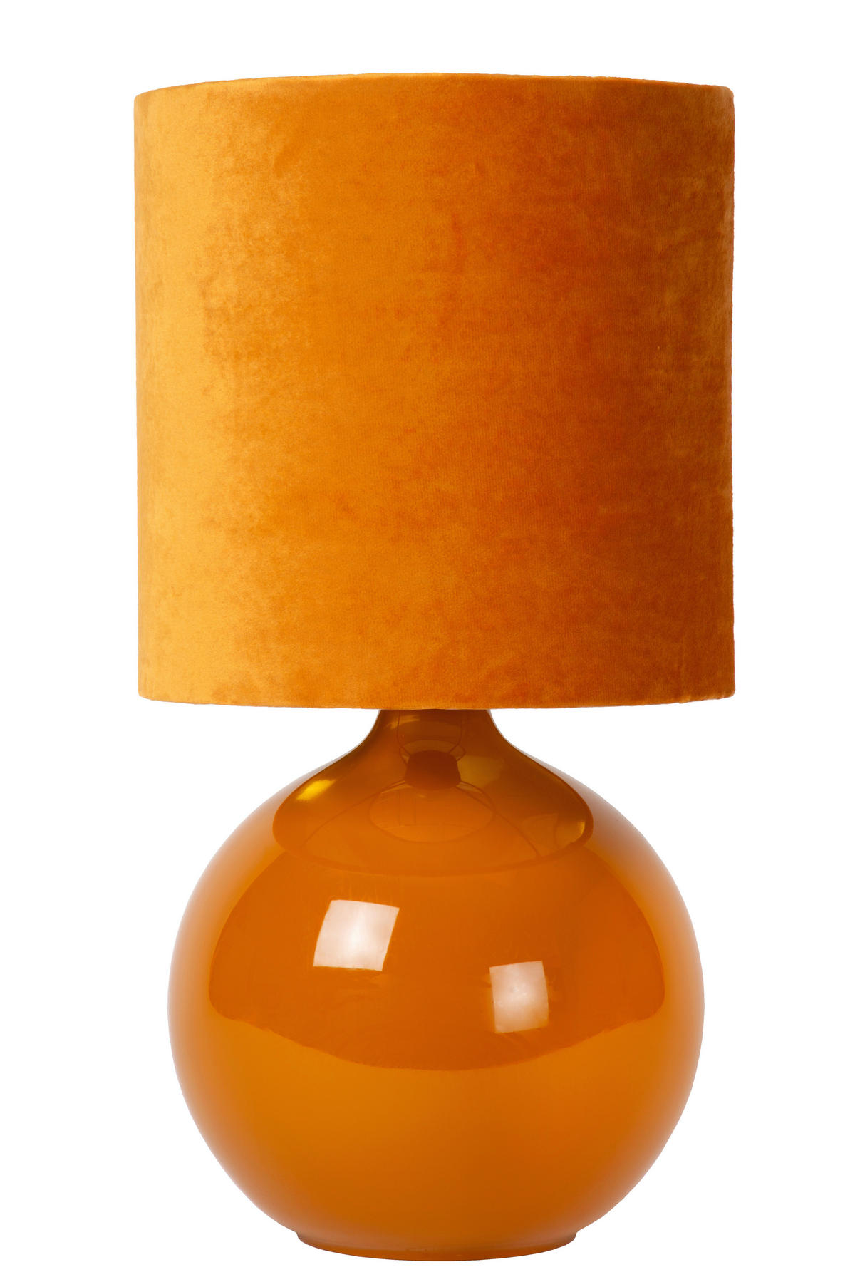 TISCHLEUCHTE 24/24/47 cm   - Dunkelgelb, LIFESTYLE, Glas (24/24/47cm) - Lucide