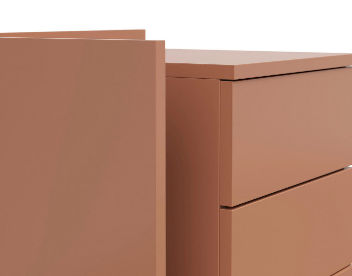 NACHTKÄSTCHEN 50/48/38 cm  in Sahara  - Graphitfarben/Sahara, Design, Holzwerkstoff/Kunststoff (50/48/38cm) - Lomoco