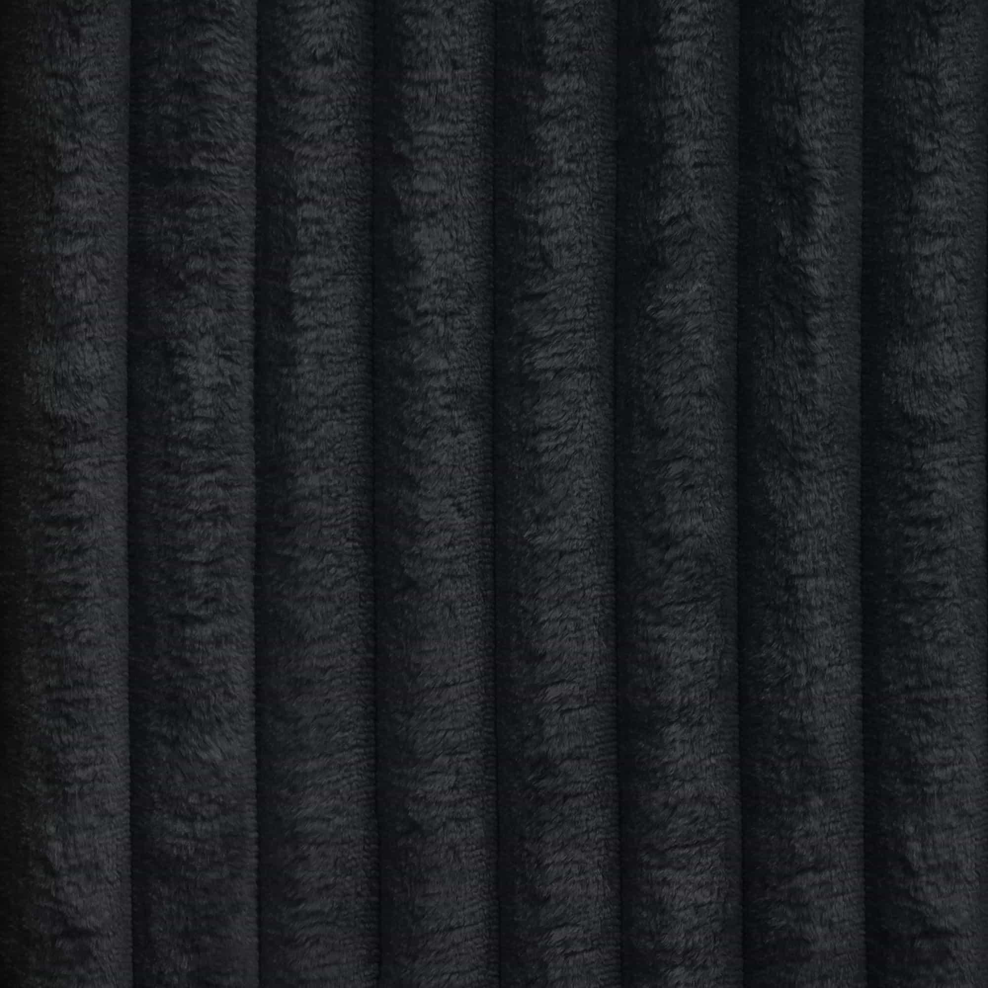 ECKSOFA in Cord Schwarz  - Schwarz, Design, Kunststoff/Textil (163/332cm) - Livetastic