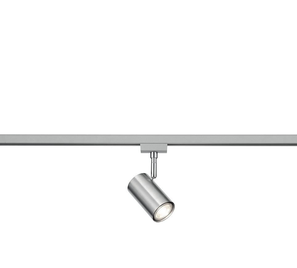 SCHIENENSYSTEM-STRAHLER DUOLINE TRACK-SYSTEM 6/17 cm   - Nickelfarben, Basics, Metall (6/17cm) - Trio Leuchten