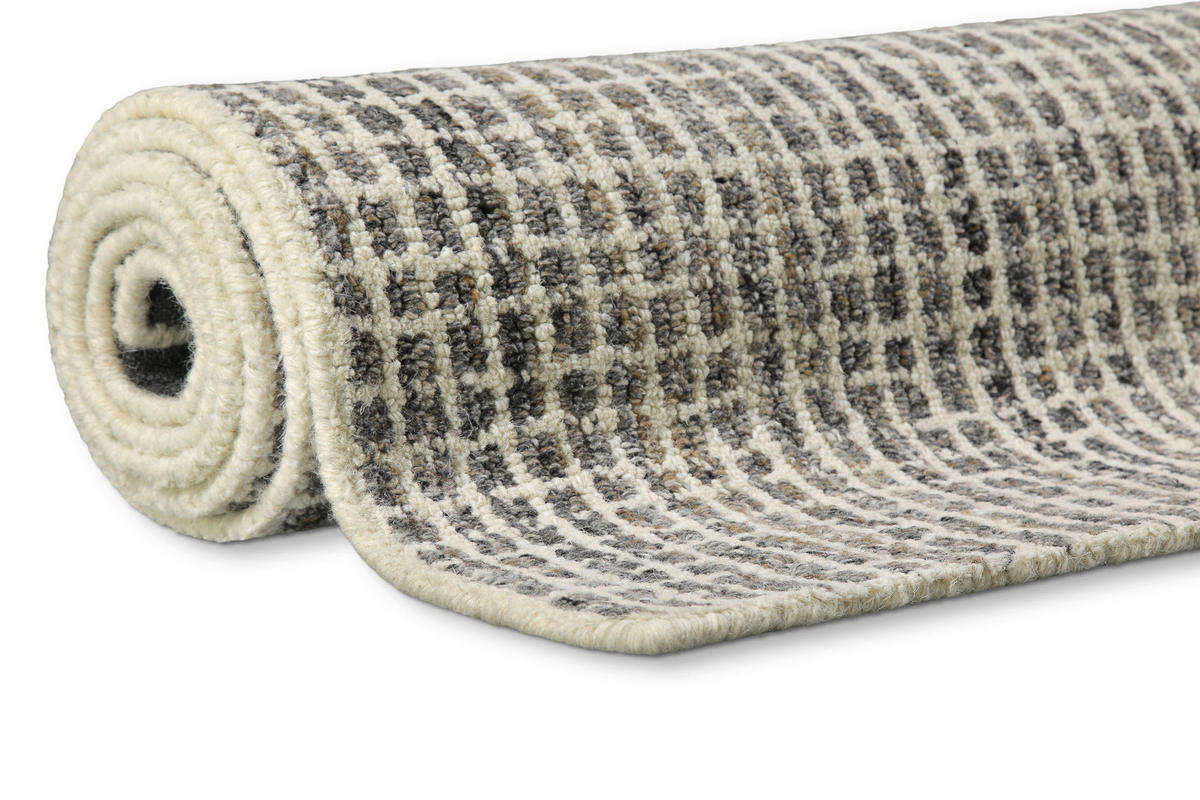 FLACHWEBETEPPICH  Wohnzimmer 240/340 cm Hamptons FOURTEEN Creme, Grau rechteckig  - Creme/Grau, Basics, Textil (240/340cm) - WECON HOME
