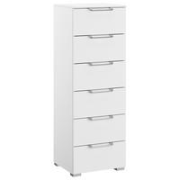 KOMMODE 40/119/42 cm Weiss  - Weiss/Silberfarben, Design, Holzwerkstoff/Kunststoff (40/119/42cm) - Novel