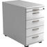 CONTAINER - Alufarben/Weiß, KONVENTIONELL, Holzwerkstoff/Kunststoff (42.8/72-76/80cm) CONTAINER - Alufarben/Weiß, KONVENTIONELL, Holzwerkstoff/Kunststoff (42.8/72-76/80cm)