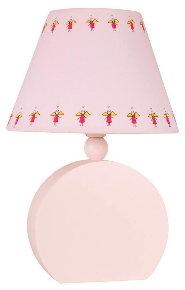 KINDERTISCHLEUCHTE Ofelia  - Pink, Basics, Holzwerkstoff/Textil (18/18/26cm)