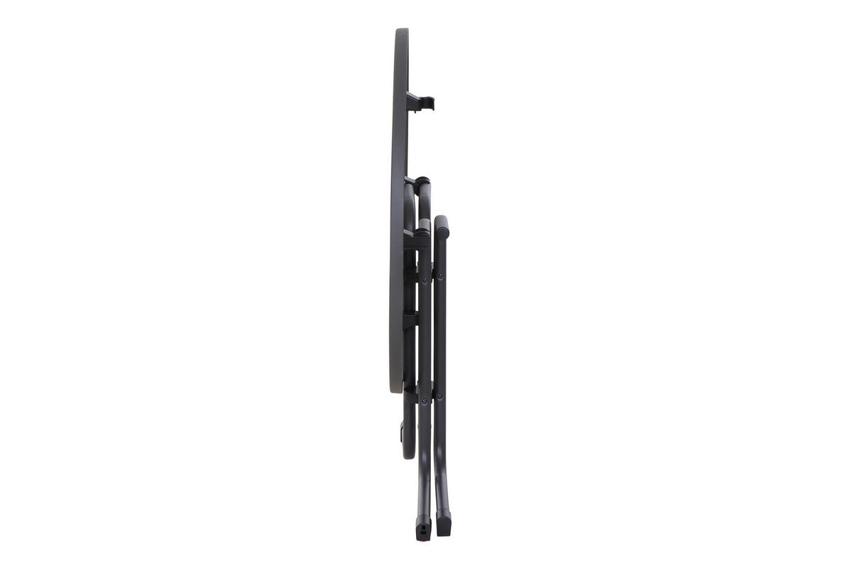 GARTENKLAPPTISCH Metall, Holzwerkstoff rund  - Anthrazit, KONVENTIONELL, Holzwerkstoff/Metall (80/71/80cm) - Siena Garden