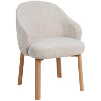 ARMLEHNSTUHL  in Samt  - Beige/Naturfarben, MODERN, Holz/Textil (58/82/60cm) - MID.YOU