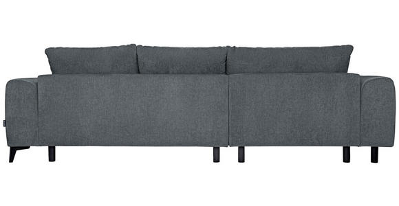 ECKSOFA  in Chenille Grau  222/279 cm  - Schwarz/Grau, KONVENTIONELL, Kunststoff/Textil (222/279cm) - Hom`in