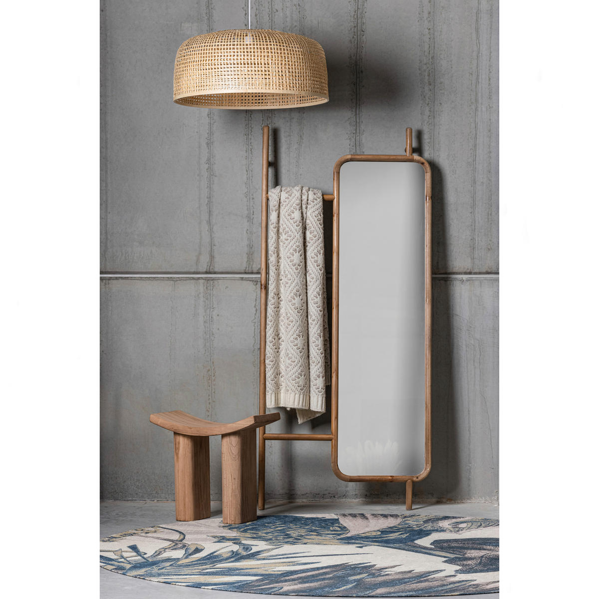 HOCKER in Holz Naturfarben  - Naturfarben, Design, Holz (50/45/25cm) - Livetastic