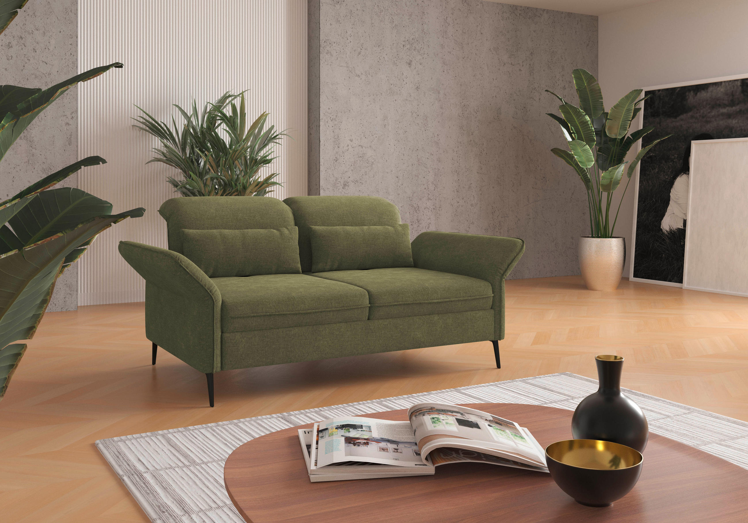 Thumbnail - Sit & More Nierenkissen, Hellgrün, Textil, Uni, Füllung: Polyester, 65x25 cm, Goldenes M, Oeko-Tex® Standard 100, Made i...