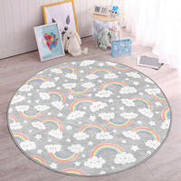 KINDERTEPPICH 150/150 cm Multicolor rund  - Multicolor, Basics, Textil (150/150cm)